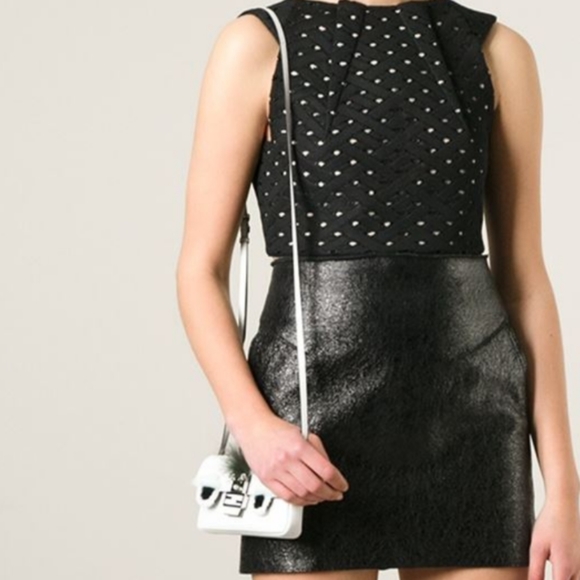 Fendi: Fur Monster Micro Fur Animal Buggie Baguette Chain Crossbody - Picture 16 of 16